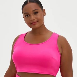 Torrid hot pink Crop Top